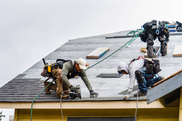 Professional Roof Replacement technician working in Monroe, IN